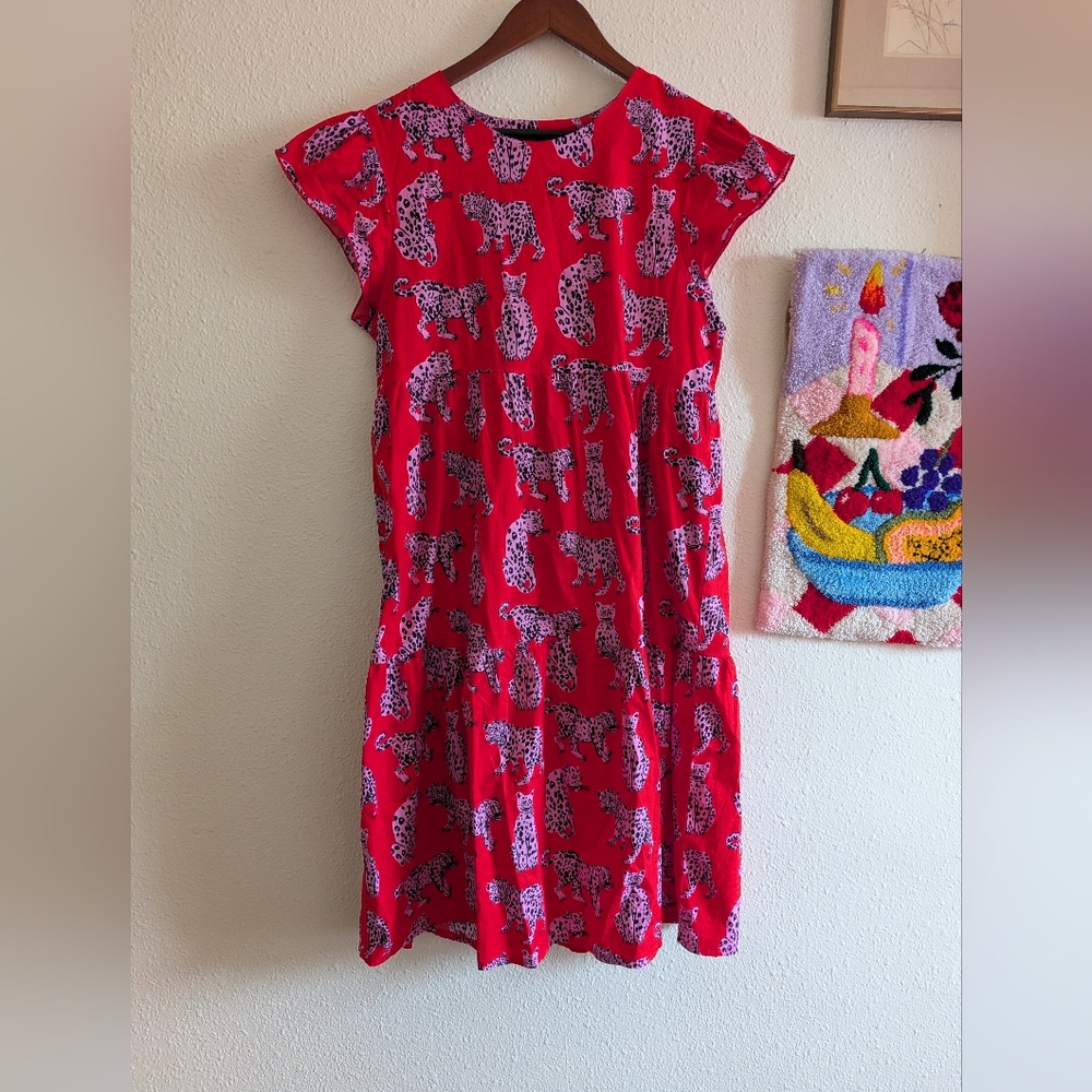 Nooworks Frida Dress In Sonder Cat M